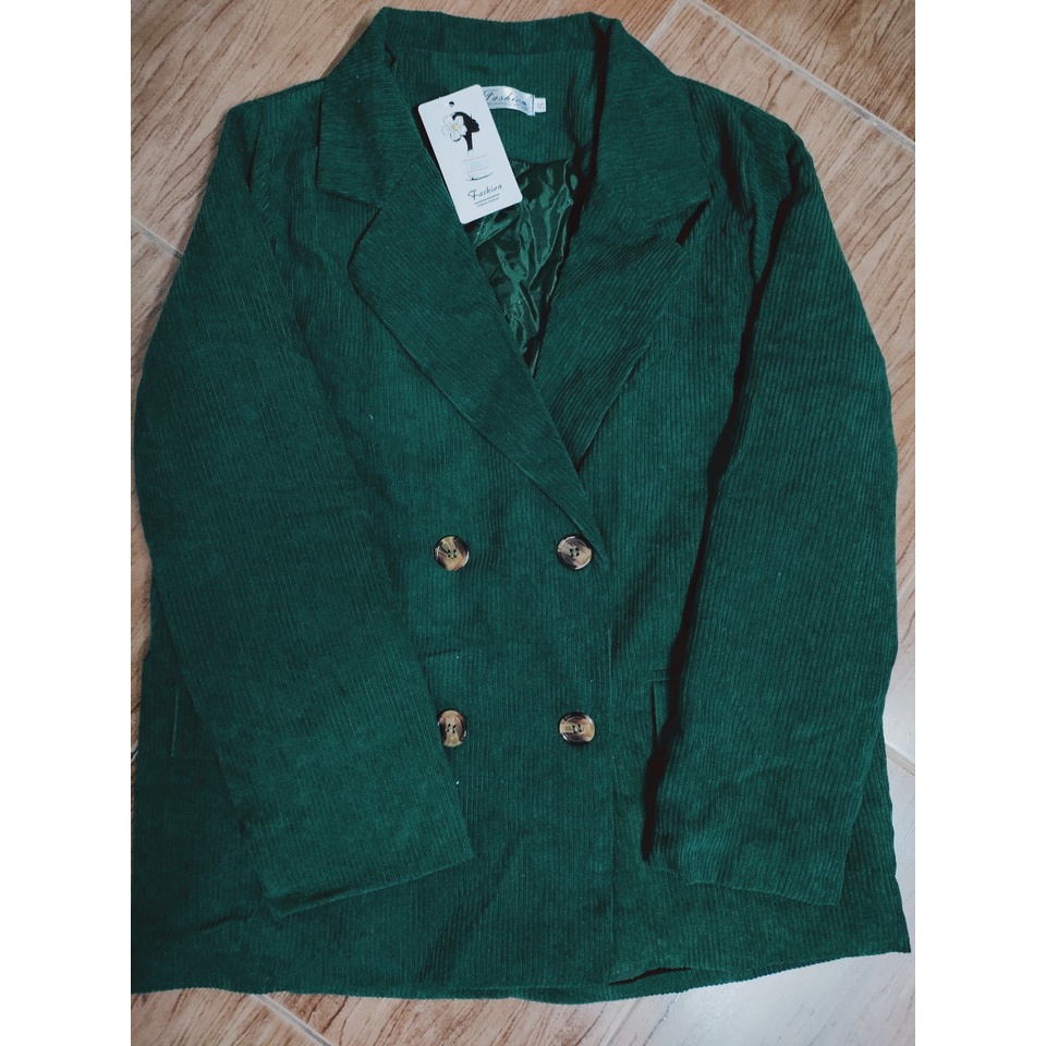 Ảnh thật 4 hình cuối-HC281.Áo blazer nhung thu đông phong cách Hàn Quốc