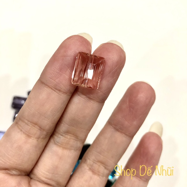 Pha Lê Vuông Dẹt 10x12mm