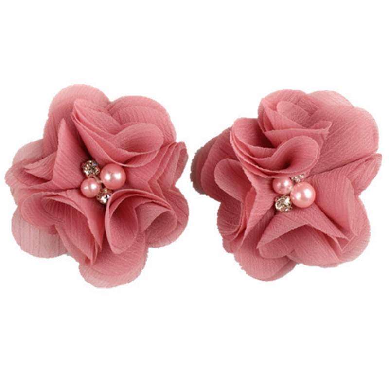Kẹp Tóc Hình Hoa Đính Ngọc Trai Nhân Tạo Thời Trang Cho Bé Gái