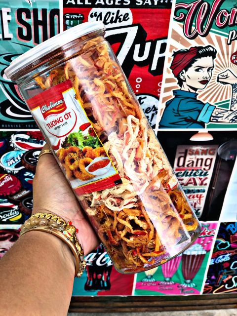 Mực sợi mix 3 vị, mực hấp dừa + mực bơ tỏi + mực tomyum, ăn liền | BigBuy360 - bigbuy360.vn