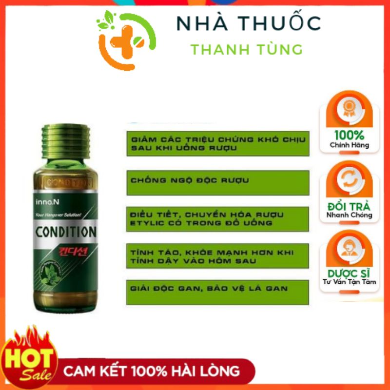 Nước giải rượu bia Hàn quốc Condition , Giải độc gan , làm mát gan - 1 chai
