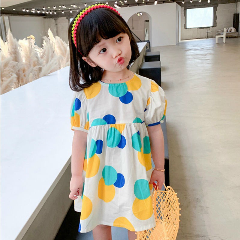 Váy ĐŨI chấm bi cho bé yêu