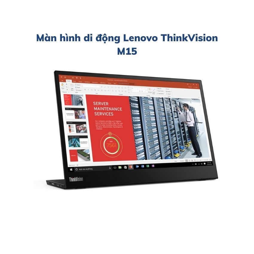 Màn hình di động Lenovo ThinkVision M15 / 15.6inch FHD/ USB-C/ IPS/ 3Yrs