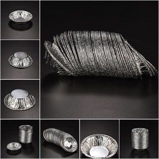 Bộ 50 Đế Giấy Nhôm Dùng Một Lần Chuyên Dụng Cho Làm Bánh Tart Trứng