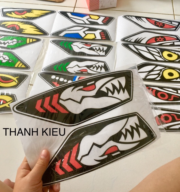 Decal / tem dán pha đèn vario đủ kiểu