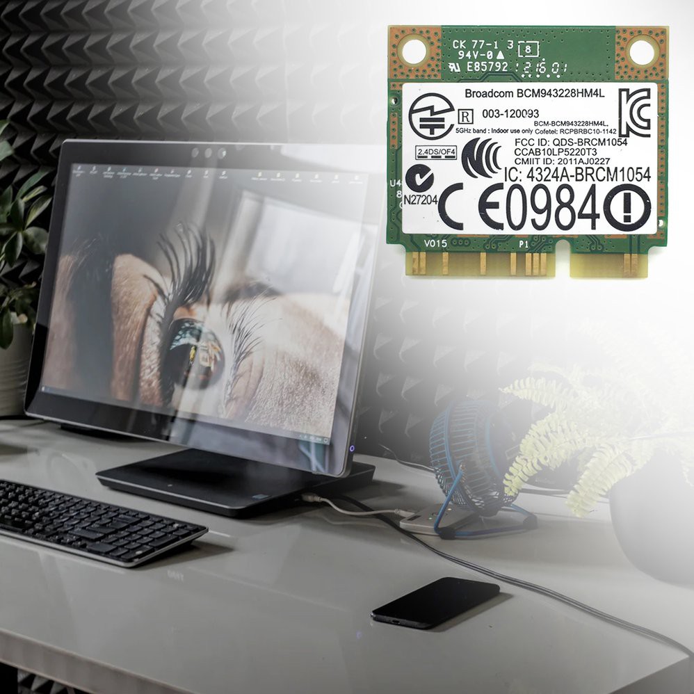 Card Wifi 300mbps Bcm943228Hmb 4.0 802.11a / B / G / N | BigBuy360 - bigbuy360.vn