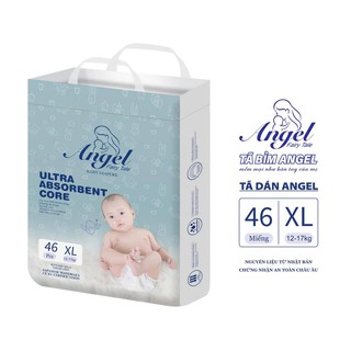 Tã Dán ANGEL Ultra Absorbent Core Size NB62- S58-M54-L50-XL46