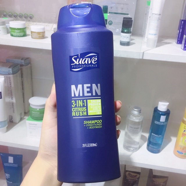 Tắm gội xả Suave Men 3in1
