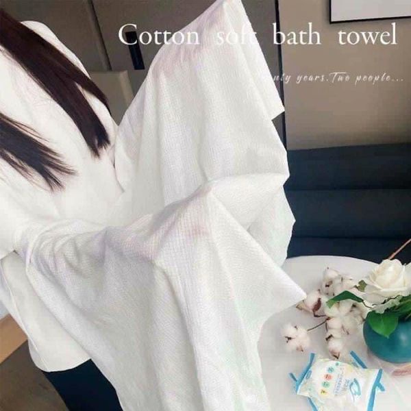 KHĂN TẮM NÉN vải cotton tiện lợi (70*140cm)