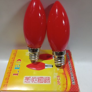 BÓNG QUẢ NHÓT ĐỎ, BÓNG ĐÈN LED THỜ (HỘP 2 QUẢ)