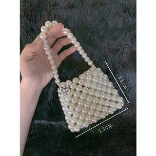 Túi Hạt Ngọc Trai Cầm Tay Mini Thời Trang Vintage