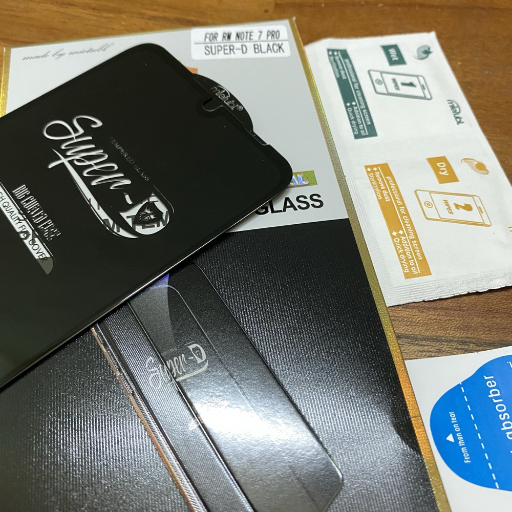 Kính cường lực Xiaomi Redmi Note 7 Pro Super-D MIETUBL Full viền Đen Fullbox