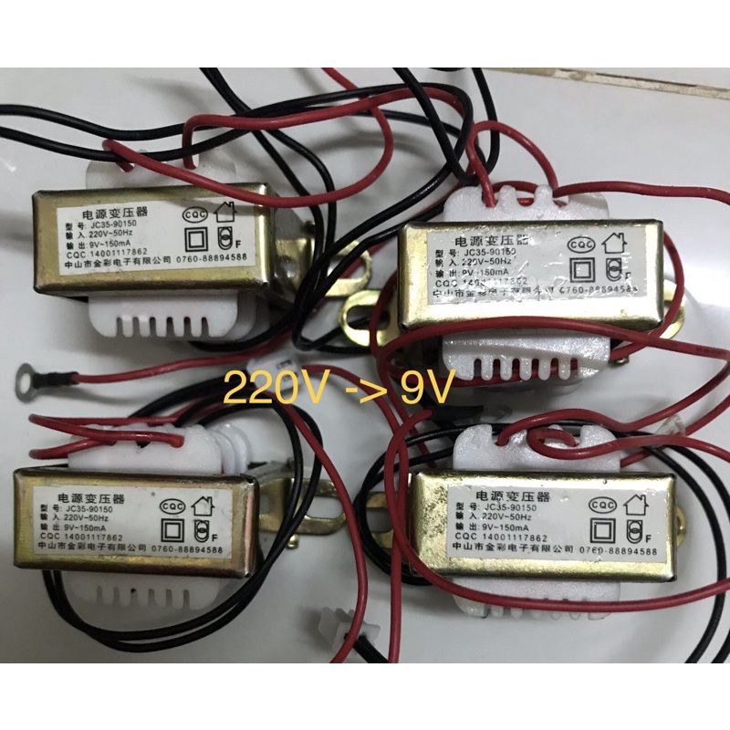 Biến áp nguồn 220V ra 12V, 9V