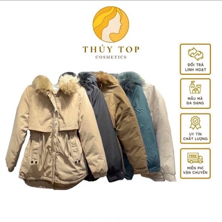 Áo parka lót lông, áo khoác nữ