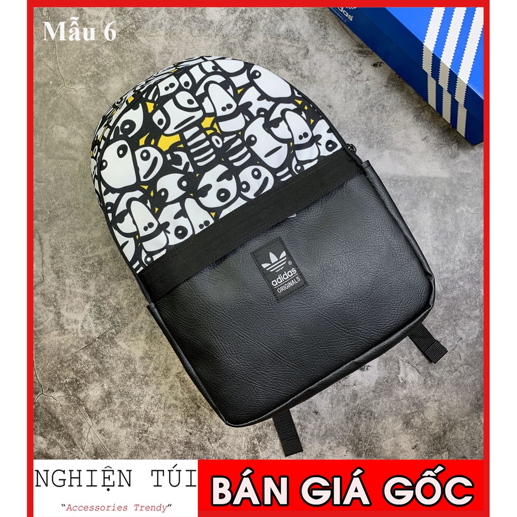 💥  Balo Adidas Originals Clover Panda Backpack - Mẫu 6 | HÀNG XUẤT DƯ XỊN/ GIÁ RẺ NHẤT