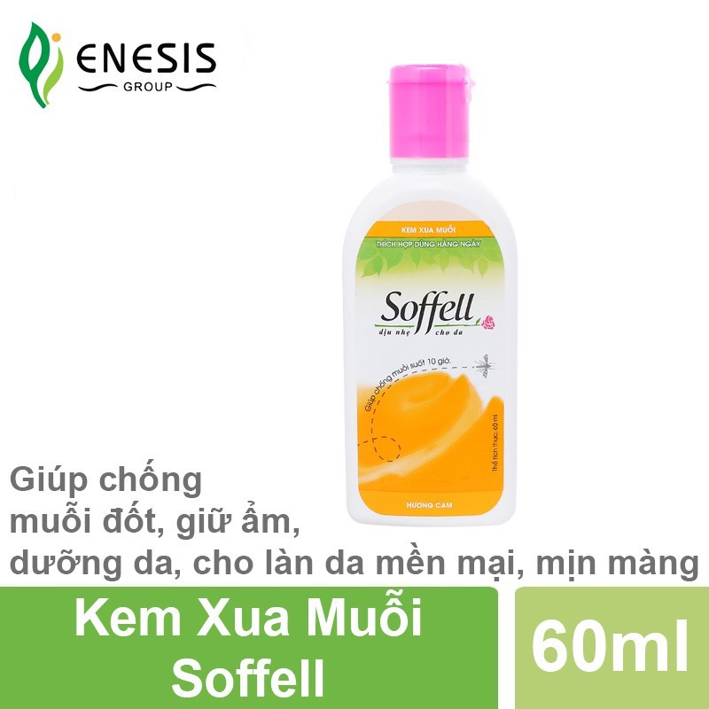 CHỐNG MUỖI SOFFELL - Giúp chống Muỗi đốt, giữ ẩm, dưỡng da, bảo vệ cho gia đình (KEM VÀ XỊT)