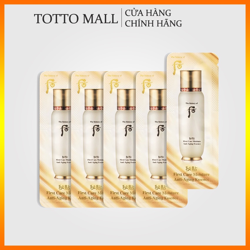 [Date 24 - 10 gói] Tinh chất First Care Whoo First Care Moisture Anti-Aging Essence 1ml/gói