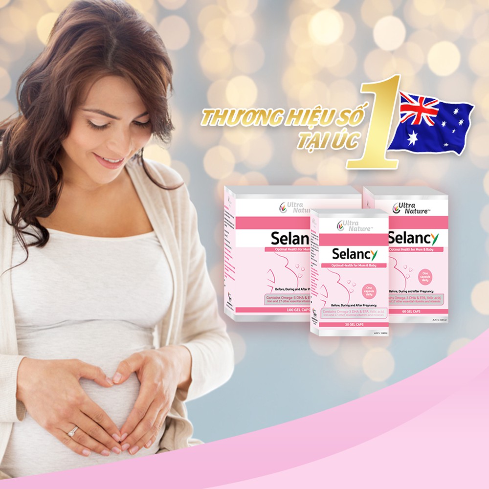 Vitamin bầu tổng hợp Selancy không gây táo bón cho mẹ bầu hàng nhập khẩu chính hãng Úc