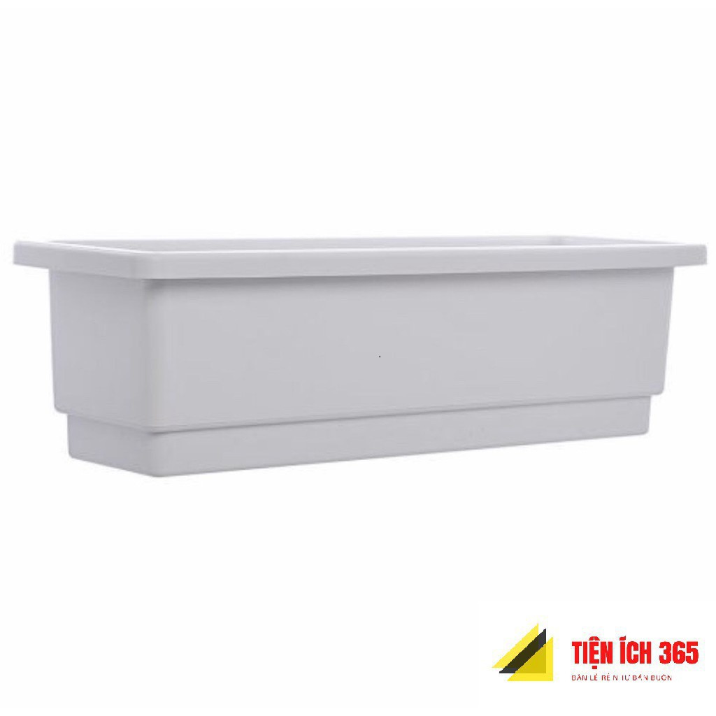 Chậu Nhựa Dài Thông Minh Trồng Hoa, Rau, Cây Cảnh -  Bền Đẹp - Size 48x20x16cm