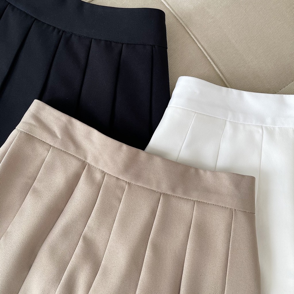 Chân váy nữ trơn Tennis Skirts TOPTIFY xếp ly có lót quần VV01 | BigBuy360 - bigbuy360.vn