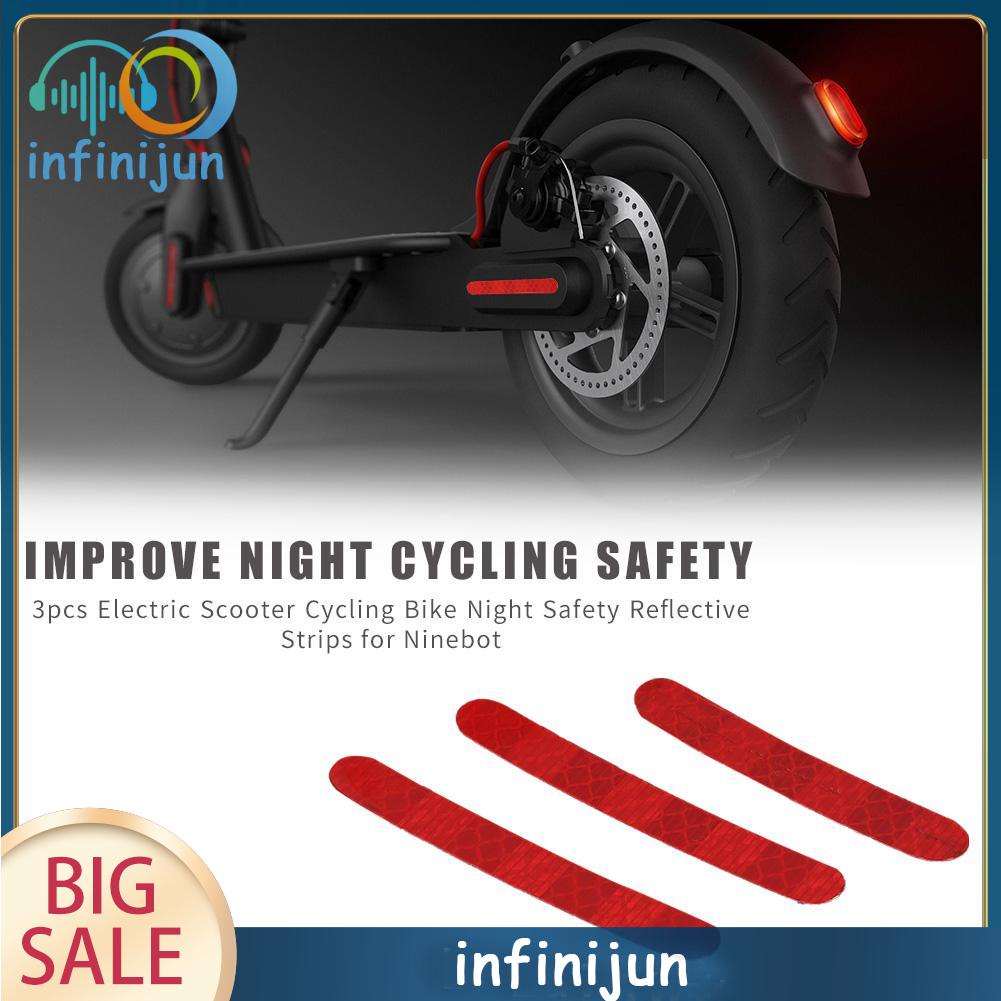 Set 3 Dải Phản Quang An Toàn Cho Xe Điện Ninebot Es2 Es3 Es4