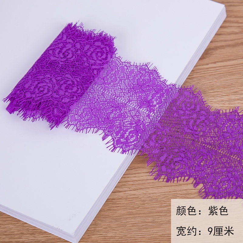 Cuộn Dây Ren 9cmx1.5m Nhiều Màu Sắc Dùng Làm Đồ Thủ Công