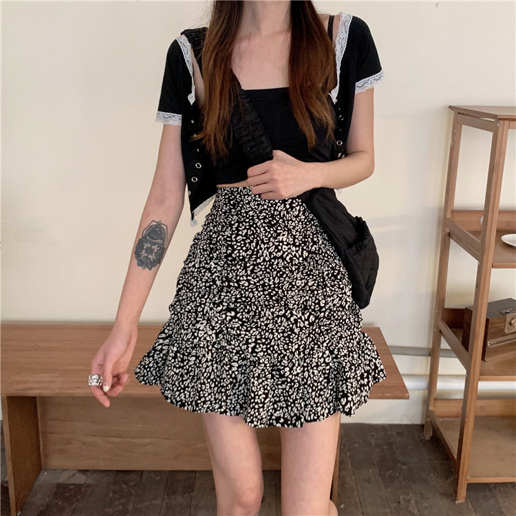 Chân Váy Chữ A Lưng Cao In Họa Tiết Da Báo Phong Cách Hàn Quốc Trẻ Trung Với 2 Màu Lựa Chọn | BigBuy360 - bigbuy360.vn
