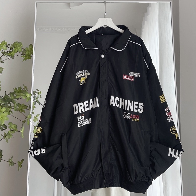 Áo Khoác dù 2 lớp nhiều mẫu form rộng unisex nam nữ