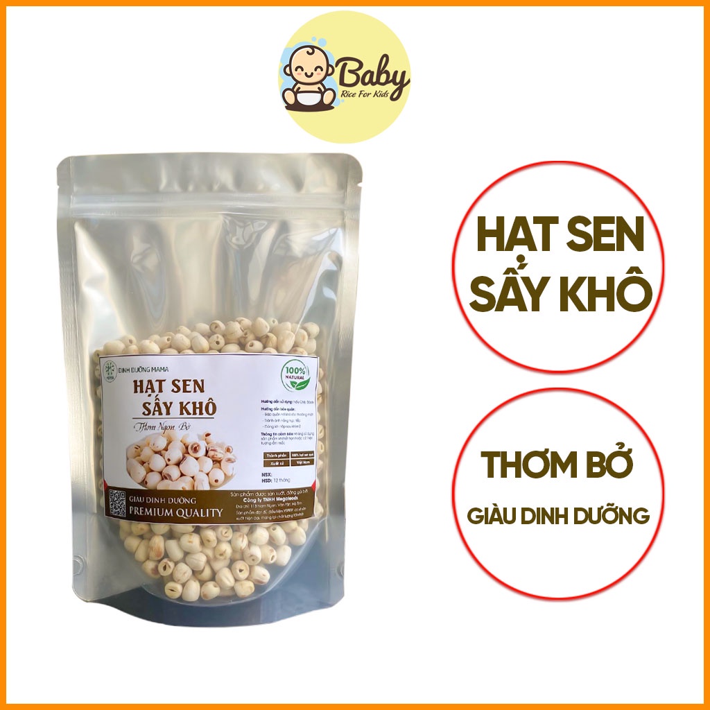 Hạt Sen Khô Loại 1 Ngon Bở Nguyên Liệu Làm Bánh Nấu Chè Giá Tốt Dinh Dưỡng Mama 122