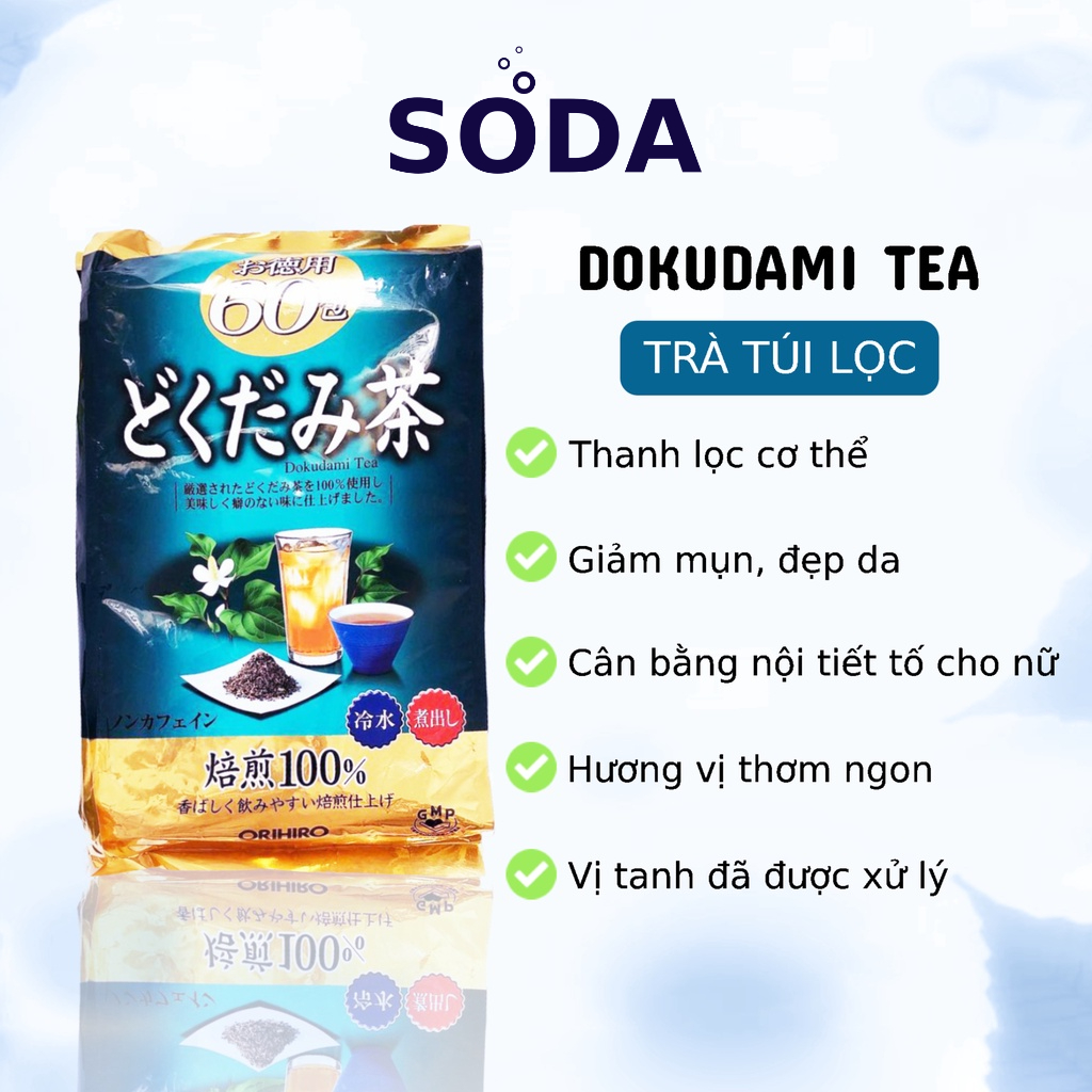 Trà giảm cân diếp cá ô long ORIHIRO Nhật Bản hỗ trợ thải độc, tăng cường sức khỏe và sắc đẹp