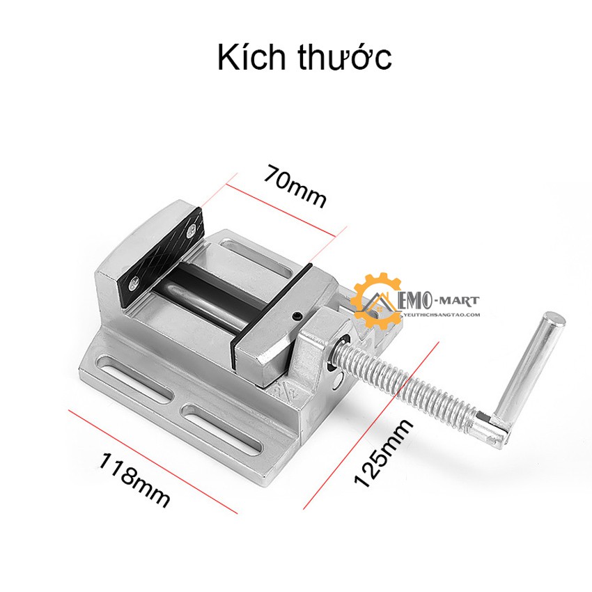 ⚡️𝐇𝐚̀𝐧𝐠 𝐂𝐡𝐢́𝐧𝐡 𝐇𝐚̃𝐧𝐠⚡️ Ê tô MiniQ 2,5inch ⚡️ Hợp kim Aluminium - Có rãnh bắt vít - Độ mở kẹp 68mm