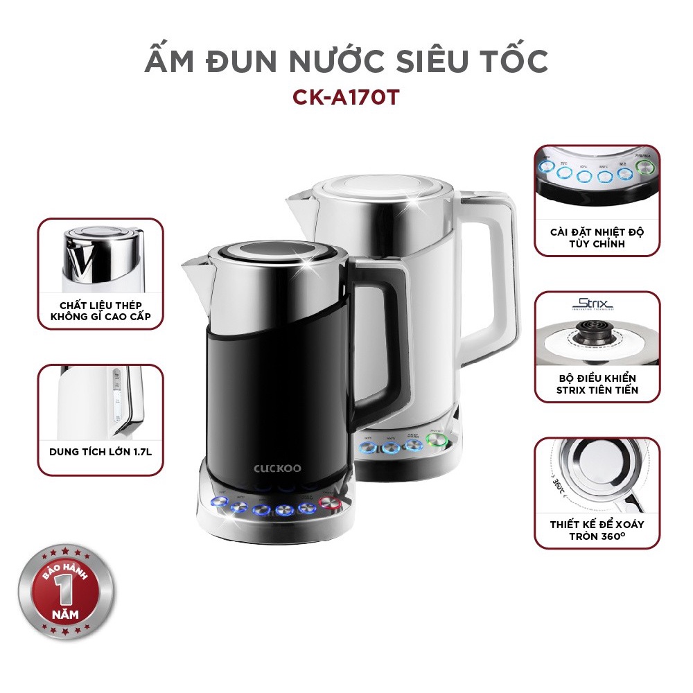 Ấm siêu tốc đa năng Cuckoo CK-A170T