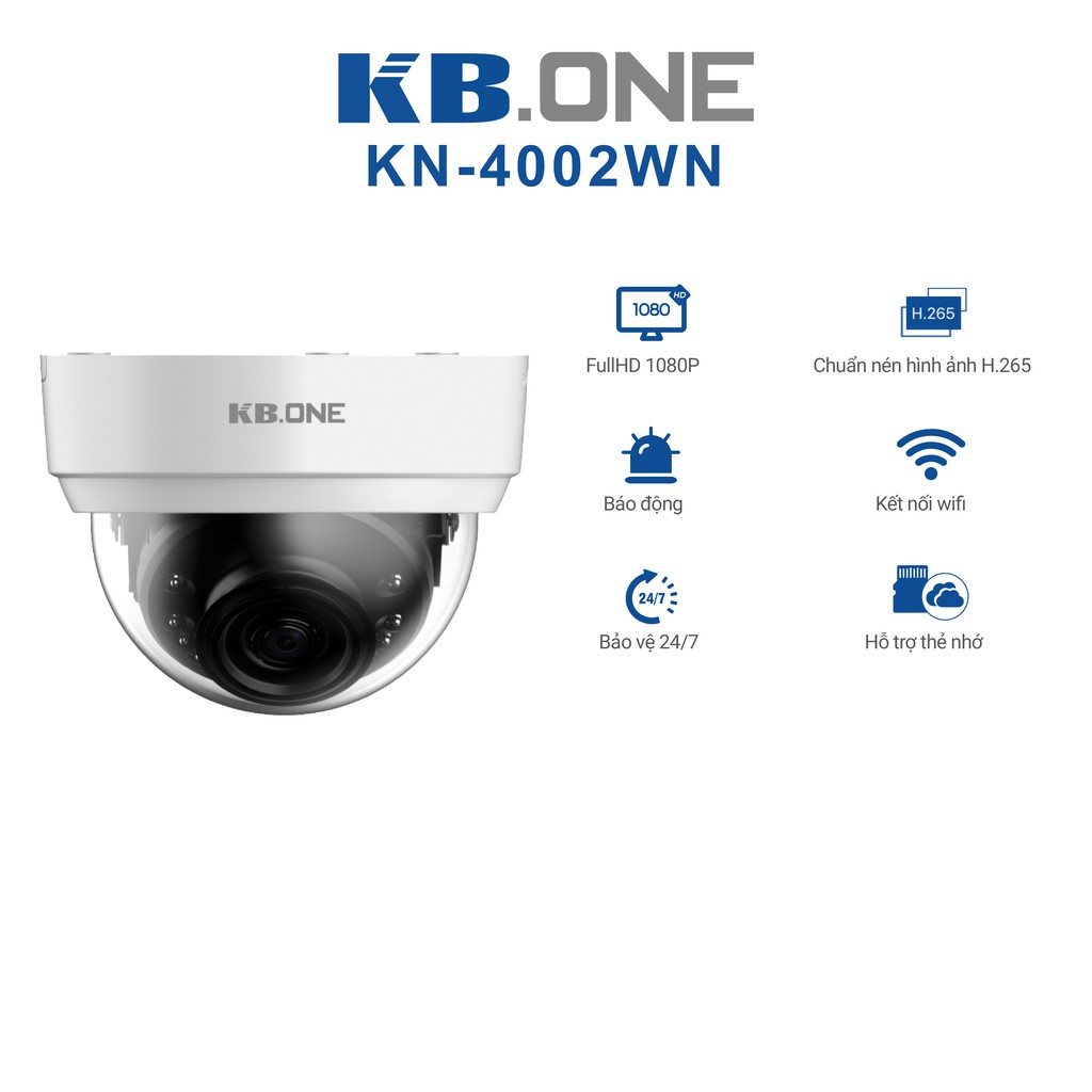Camera Dome Vỏ Sắt Kbone KN-2002WN/ KN-4002WN - Hàng Chính Hãng