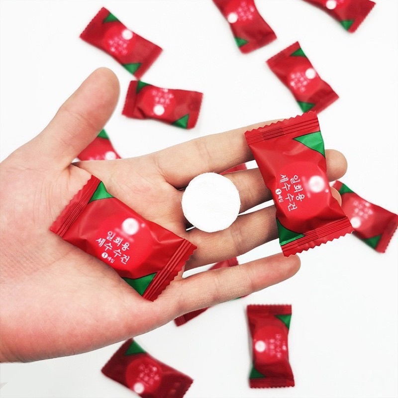Set 20 khăn nén mini bằng vải không dệt dùng một lần tiện lợi khi đi du lịch