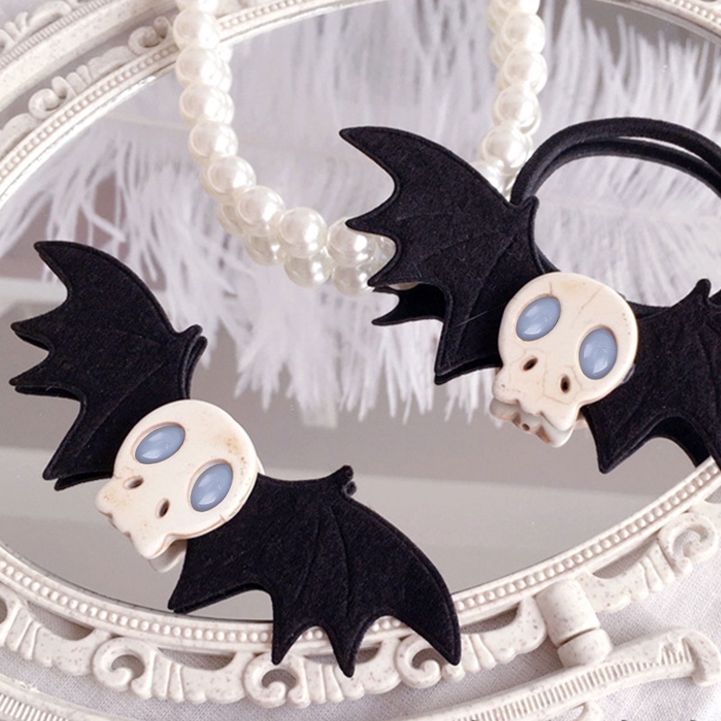 Kẹp Tóc Trang Trí Cánh Dơi / Đầu Lâu Phong Cách Gothic Dịp Halloween
