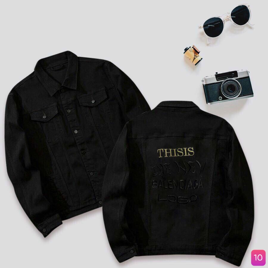 Áo Khoác Jean Cao Cấp Rin Chất Bò Màu Xanh Đen Trơn Túi Chéo Mẫu Mới M291