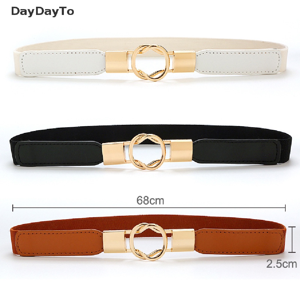 Thắt Lưng Mỏng Khóa Kim Loại Thời Trang Thanh Lịch Cho Nữ