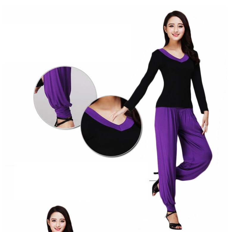 Order Set đồ tập S-5XL, quần áo alibaba yoga, quần ống rộng, bo gấu, quần đèn lồng LT1431