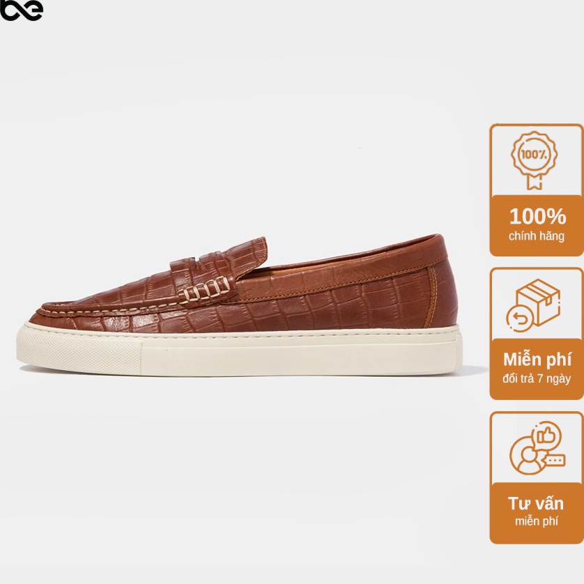 Giày lười nam hàng hiệu Croco Slip-on 2.0  êm chân,tăng chiều cao da thật sang trọng bền bỉ BENTONI