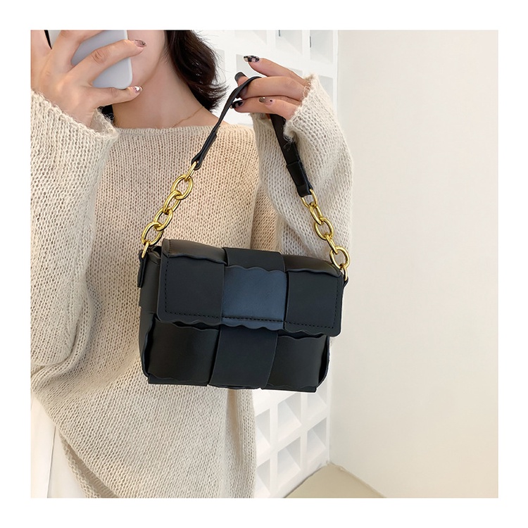 Túi Đeo JASMIN NOIR Chéo Da Lộn Phối Dây Xích Thời Trang Mùa Thu Dành Cho Nữ