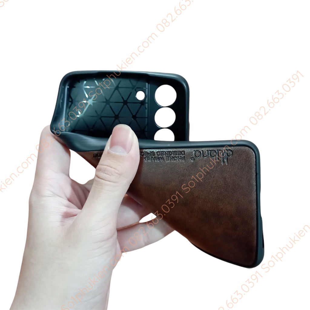 Ốp lưng da Samsung S21 FE chất da mềm dẻo đẹp bền