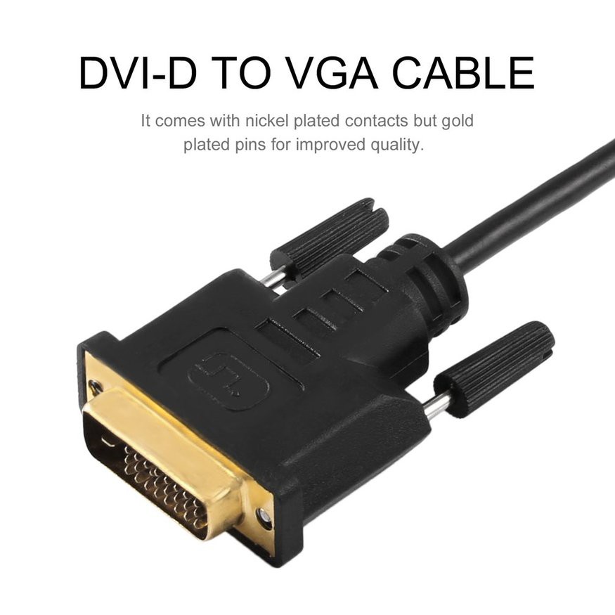 Cáp chuyển đổi DVI-D sang VGA cho thẻ màn hình máy tính | BigBuy360 - bigbuy360.vn