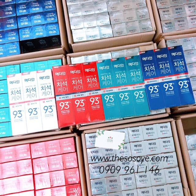 Kem Đánh Răng Chính Hãng Median Dental IQ 93% Hàn Quốc 120gr