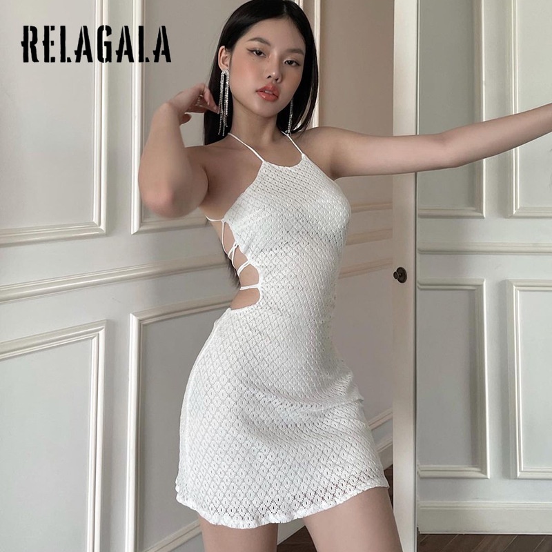 Đầm Hai Dây Hở Lưng Dáng Ôm Thời Trang   Quyến Rũ Cho Nữ