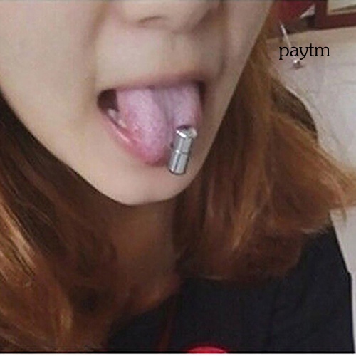 Pm [PM]❀Khuyên Lưỡi Rung Hình Cái Búa Cá Tính Unisex