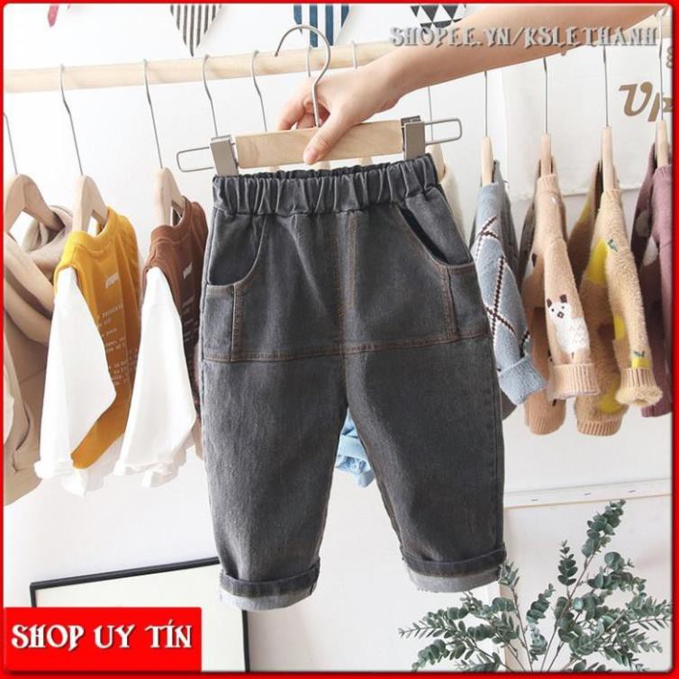 [SALE] QJ5⚡Size80-120 (6-21kg)⚡Quần Jean dáng thụng bé trai, co giãn mềm⚡Thời trang trẻ Em hàng quảng châu freeship