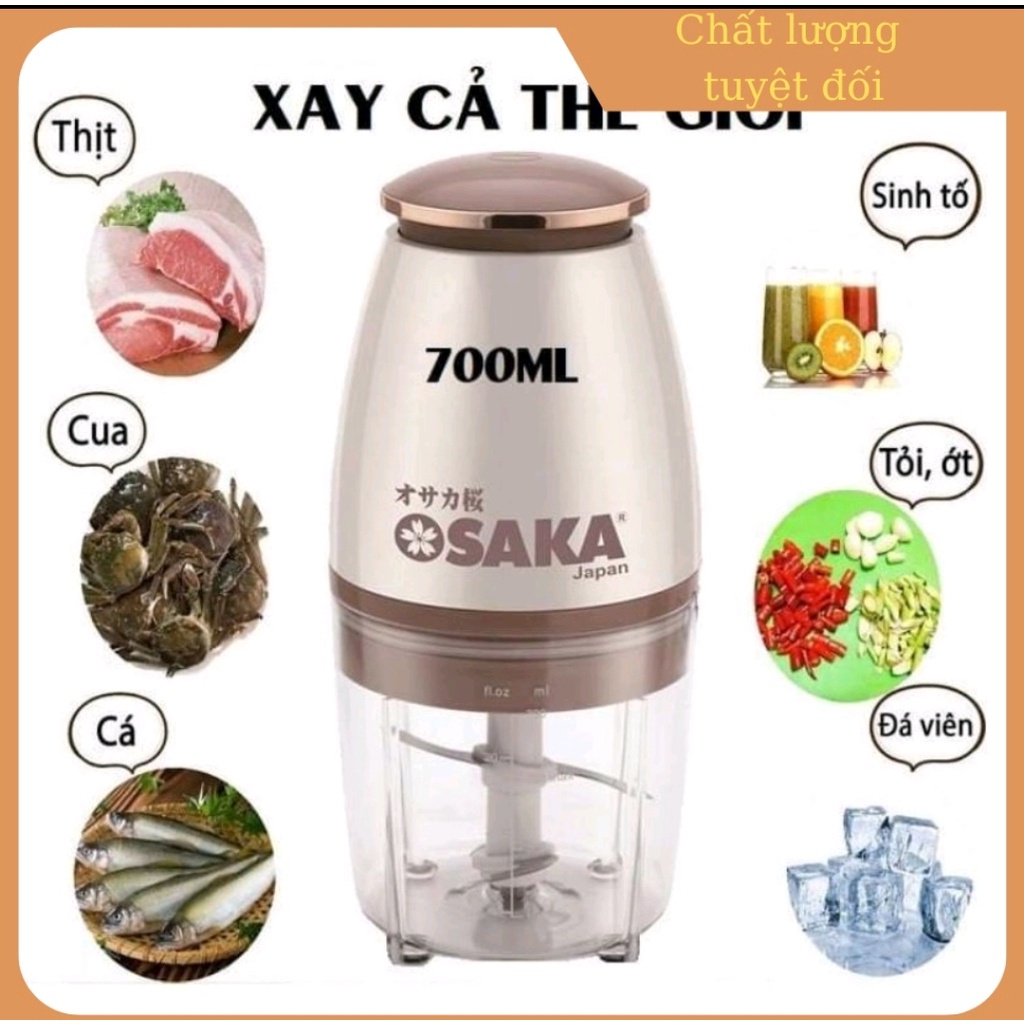 Máy xay Osaka Nhật Đa Năng Nắp Đồng Cối 750ml - Cối Xay Osaka Bán Chạy Nhất 2021