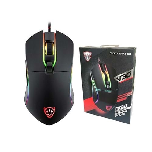 Chuột Motospeed V30 RGB Gaming  NEW CHÍNH HÃNG BẢO HÀNH 12 THÁNG