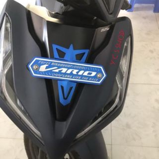 Bảng tên nhôm vario CNC màu mũi nhọn(kèm ốc)