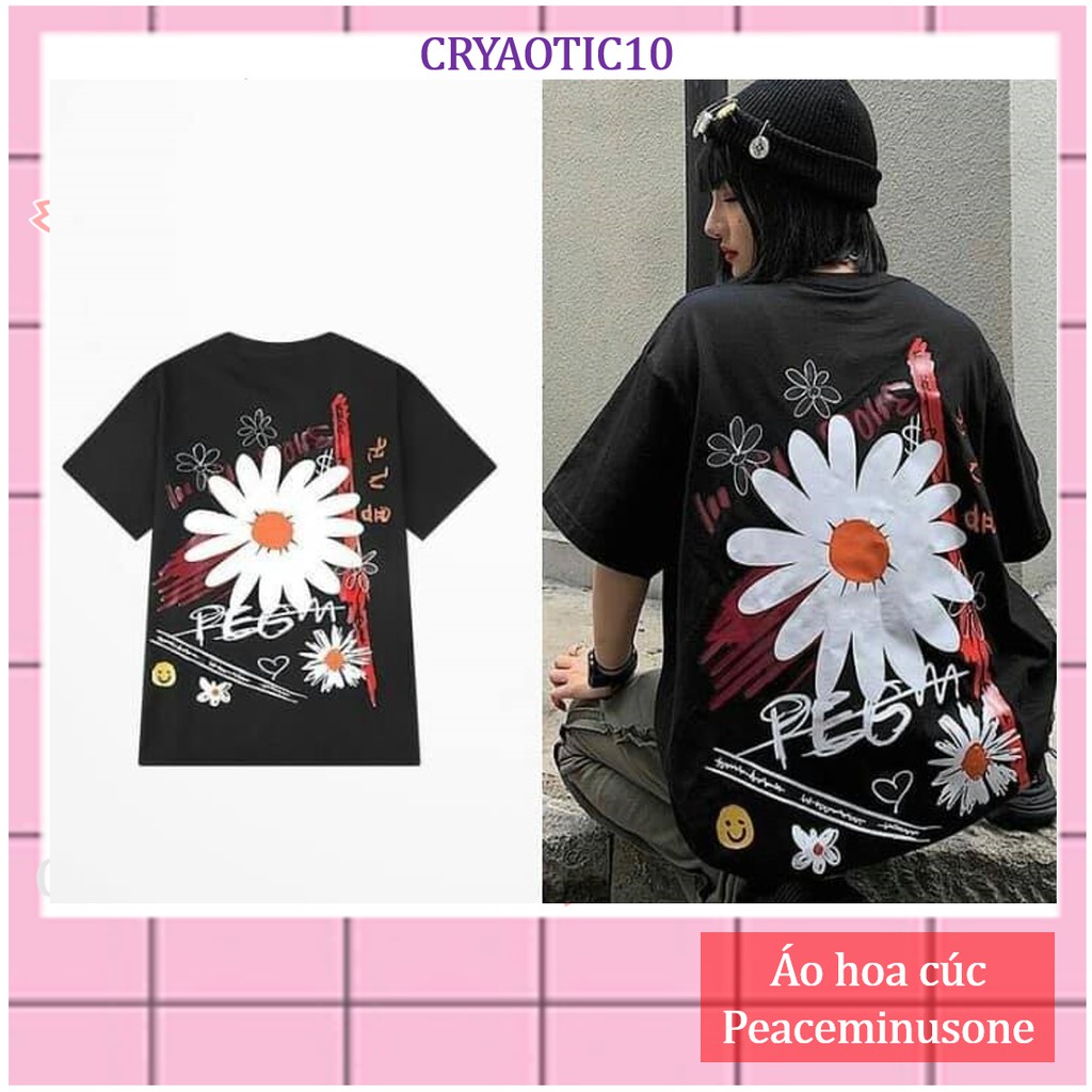 [Kèm hình thật] Áo tay lửng hoa cúc Daisy Peaceminusone unisex